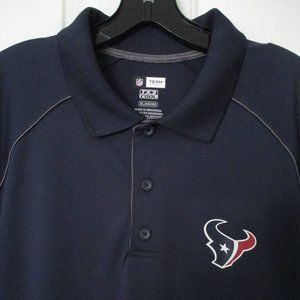 NFL Team Apparel Mens S/S Houston Texans Navy Polo Shirt NWOT - XL